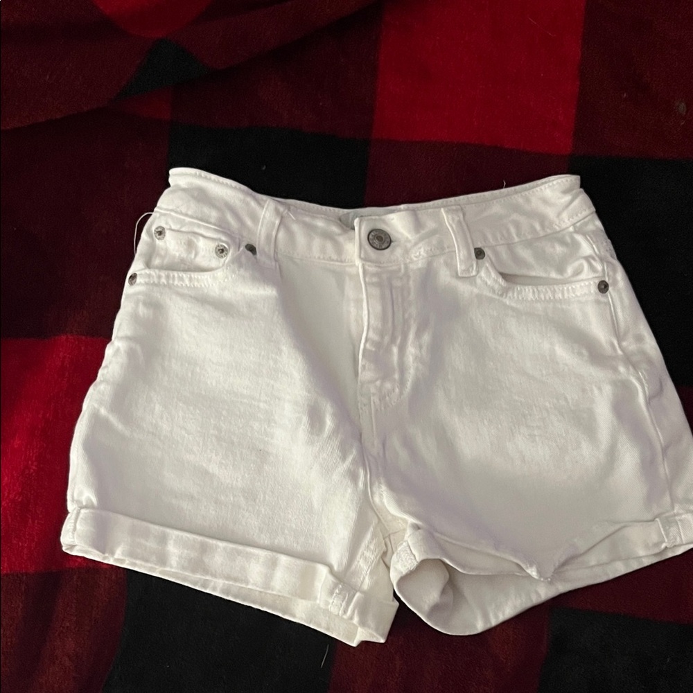 Love Tree White Jean Shorts